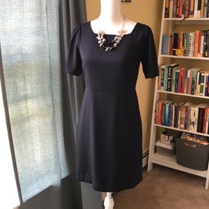 Ann Taylor Factory Navy Crepe Dress Size 2P